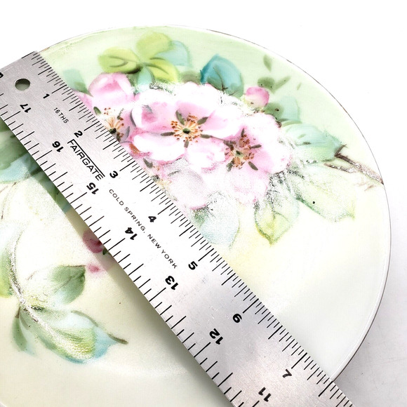 Antique Thomas Sevres Bavaria 7.5" Plate - Hand Painted Dogwood by E.W. Donath - Picture 5 of 5